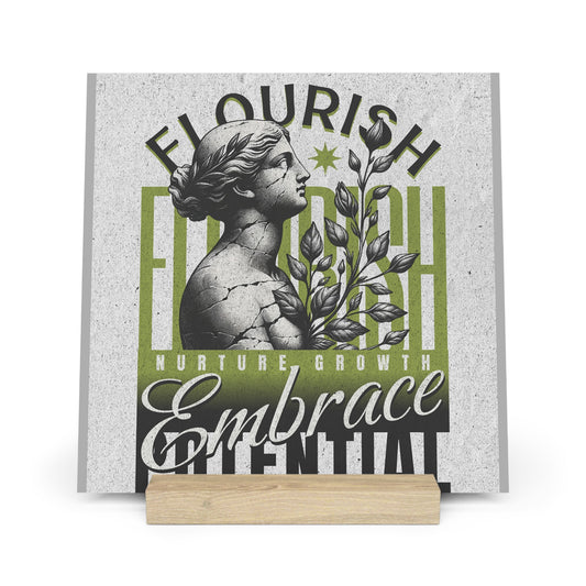 House of Virtue's "Flourish" Wall Art with Stand