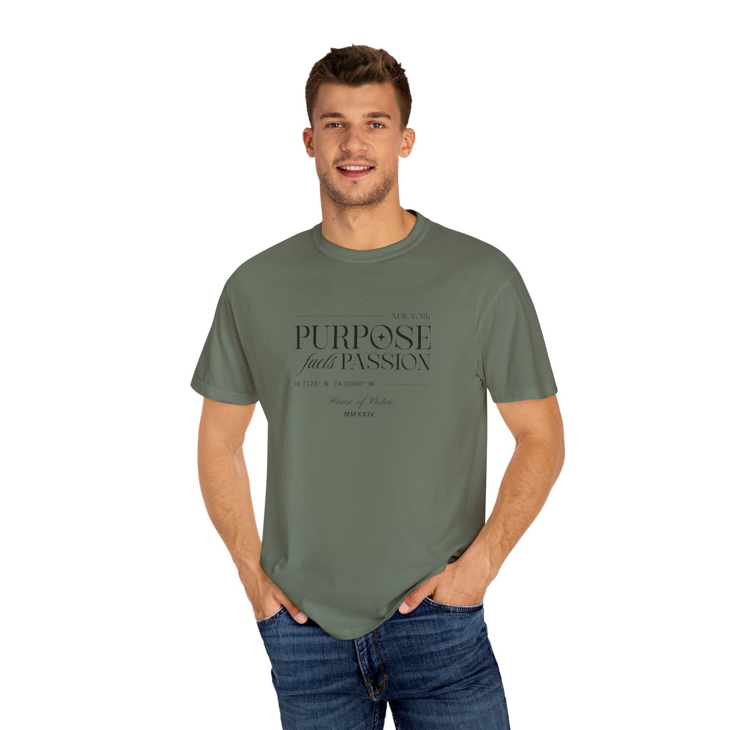 Passion Unisex Garment-Dyed T-shirt - House of Virtue Collection