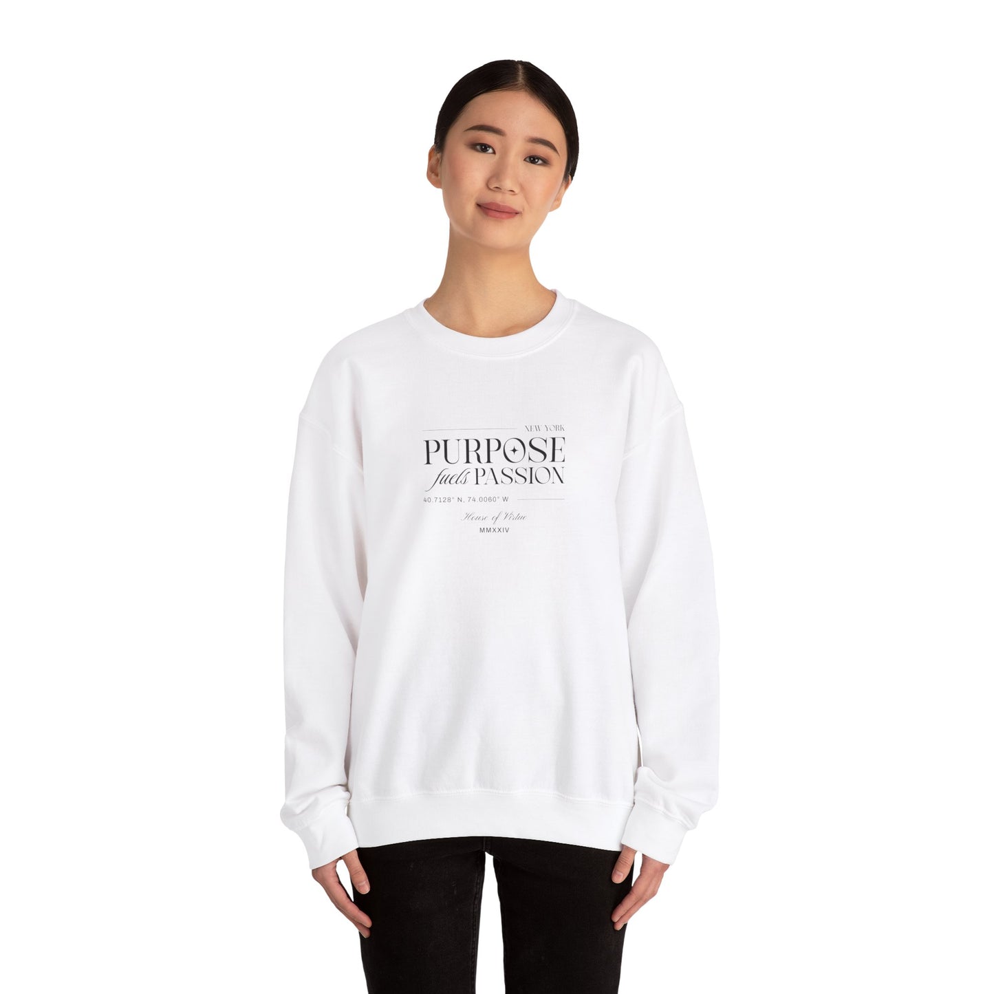 House of Virtue's "Purpose" Unisex Heavy Blend™ Crewneck Sweatshirt