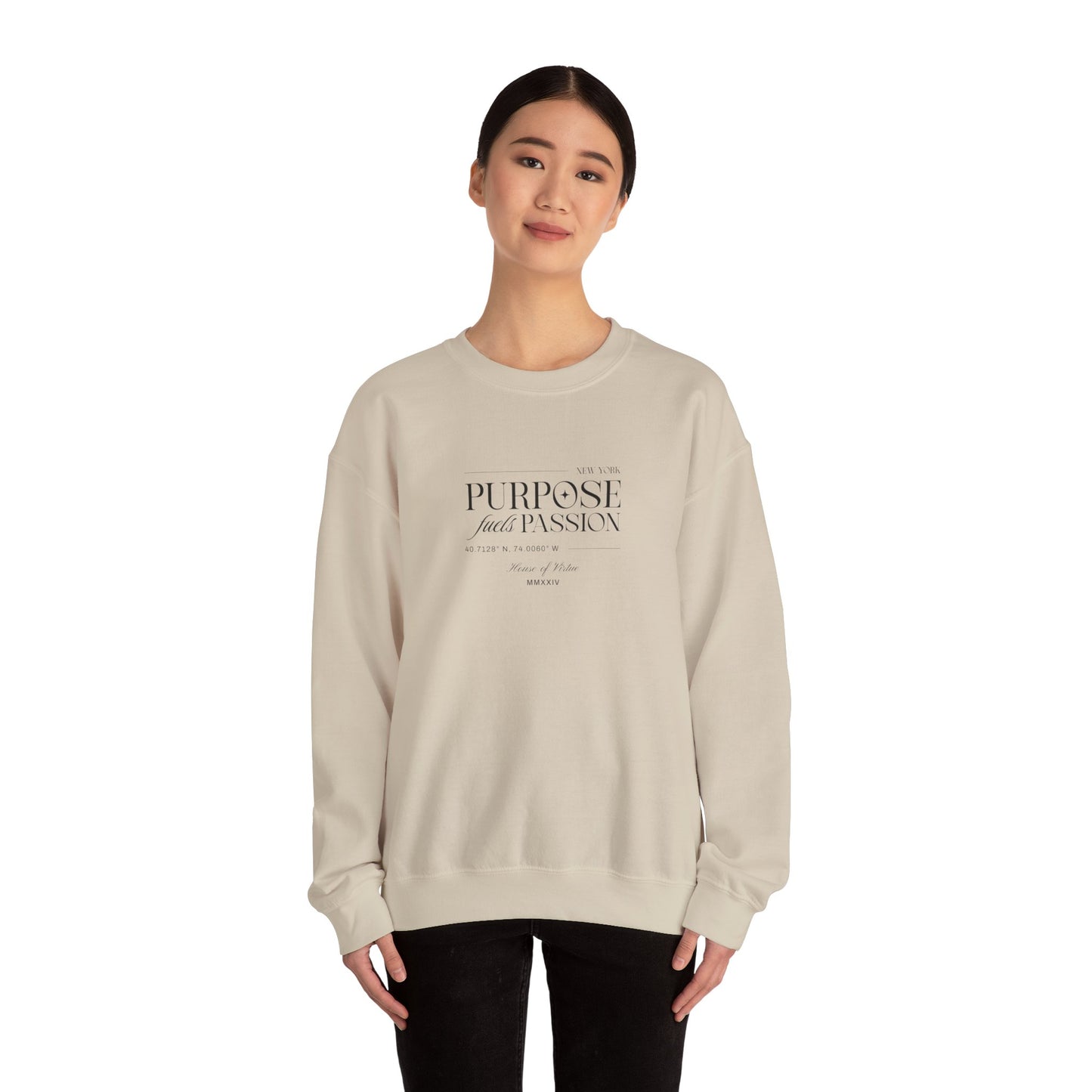 House of Virtue's "Purpose" Unisex Heavy Blend™ Crewneck Sweatshirt