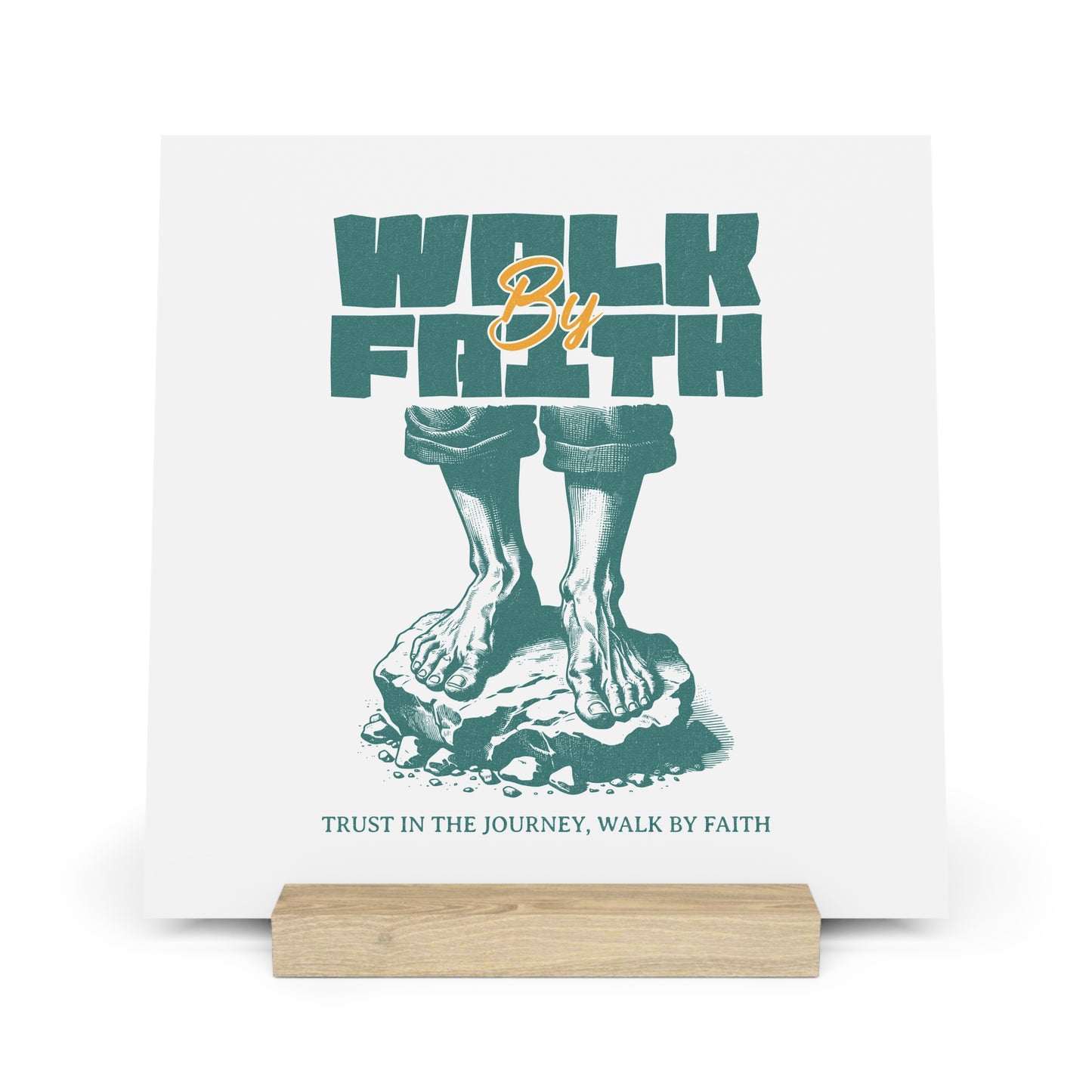 House of Virtue's "Walk By Faith" Gallery Board with Stand