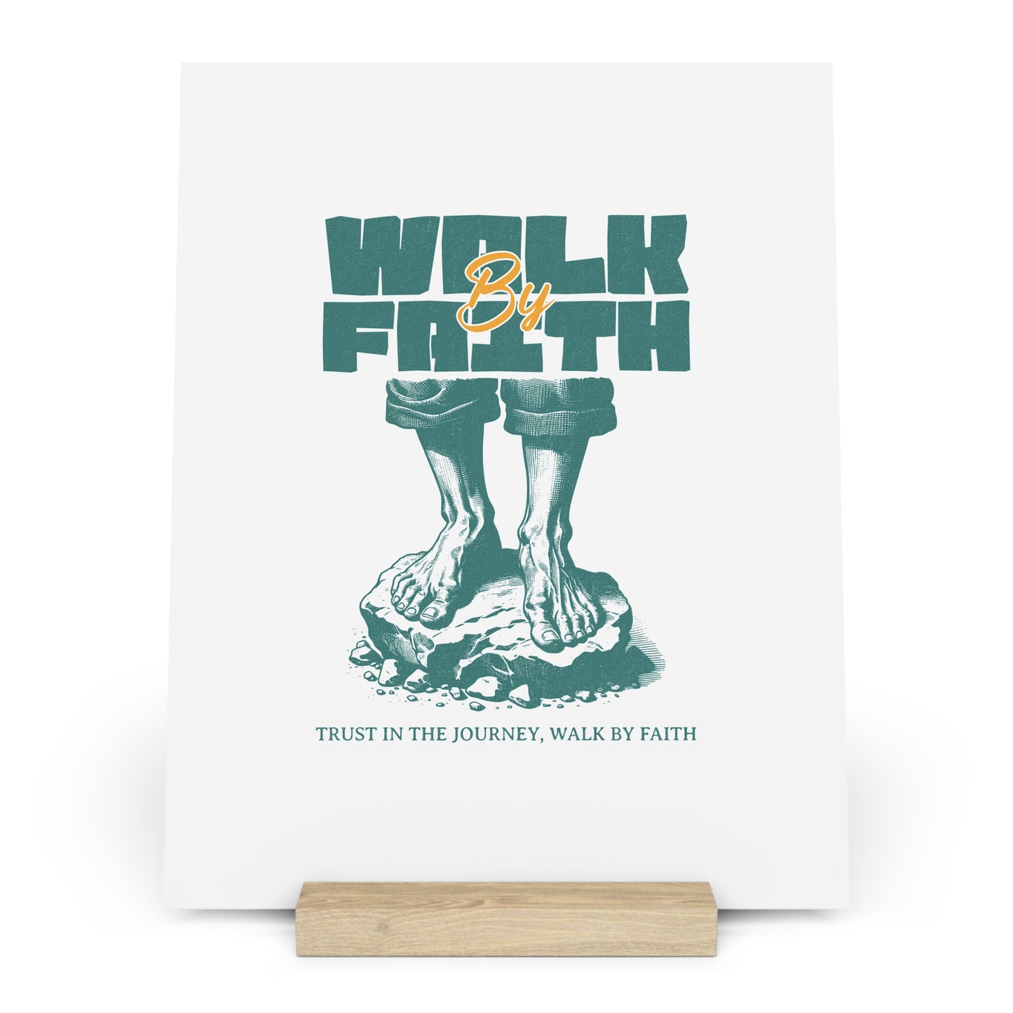 House of Virtue's "Walk By Faith" Gallery Board with Stand