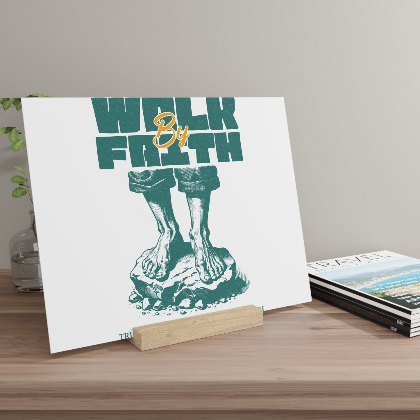 House of Virtue's "Walk By Faith" Gallery Board with Stand