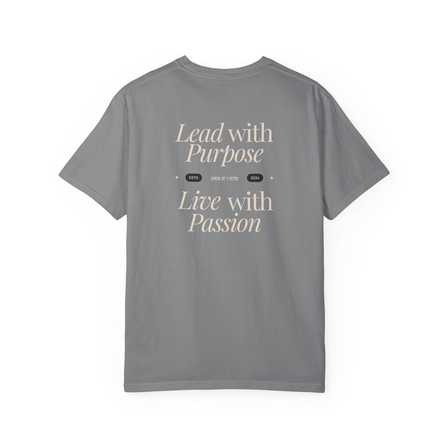 Garment-Dyed T-shirt House of Virtue Graphic Tee