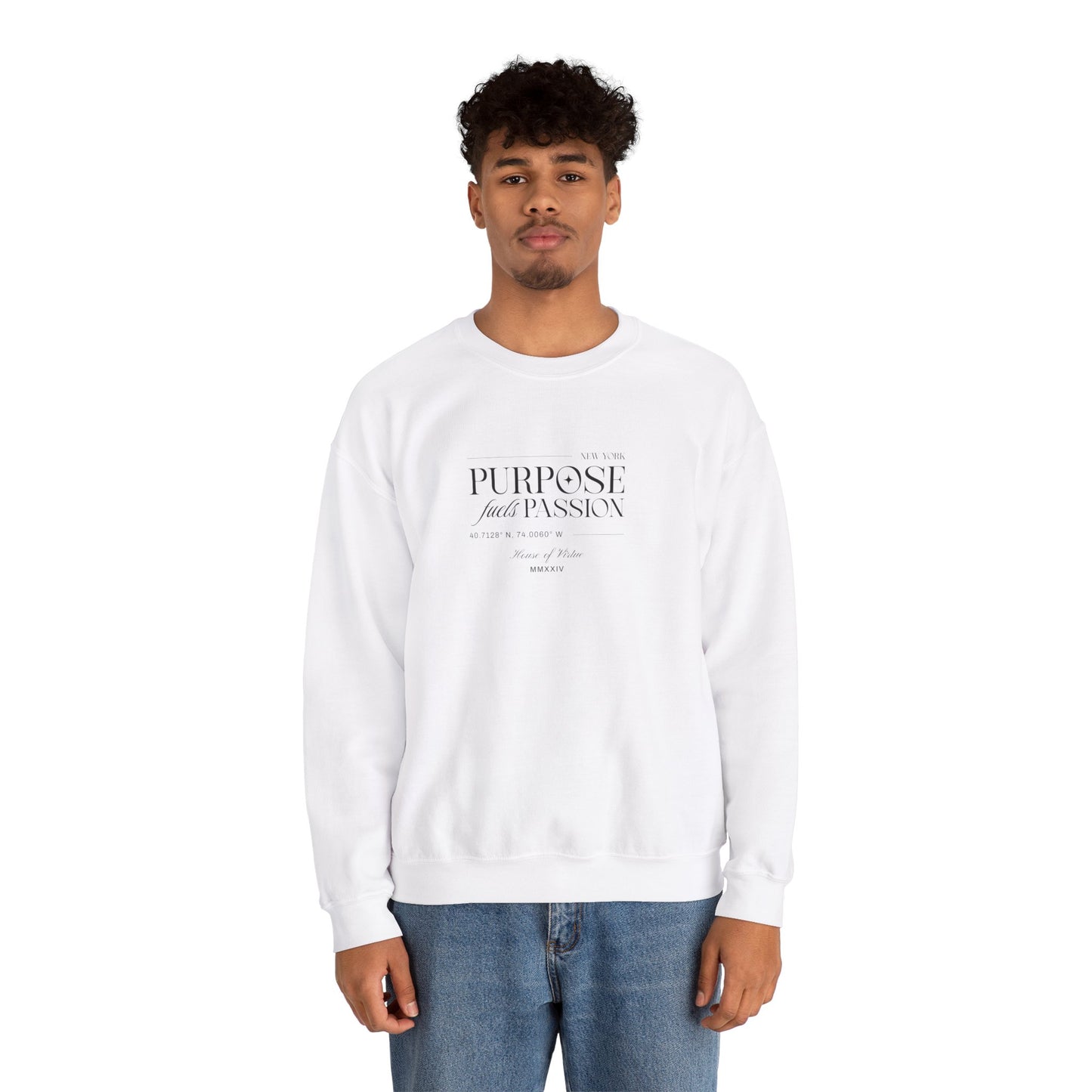 House of Virtue's "Purpose" Unisex Heavy Blend™ Crewneck Sweatshirt