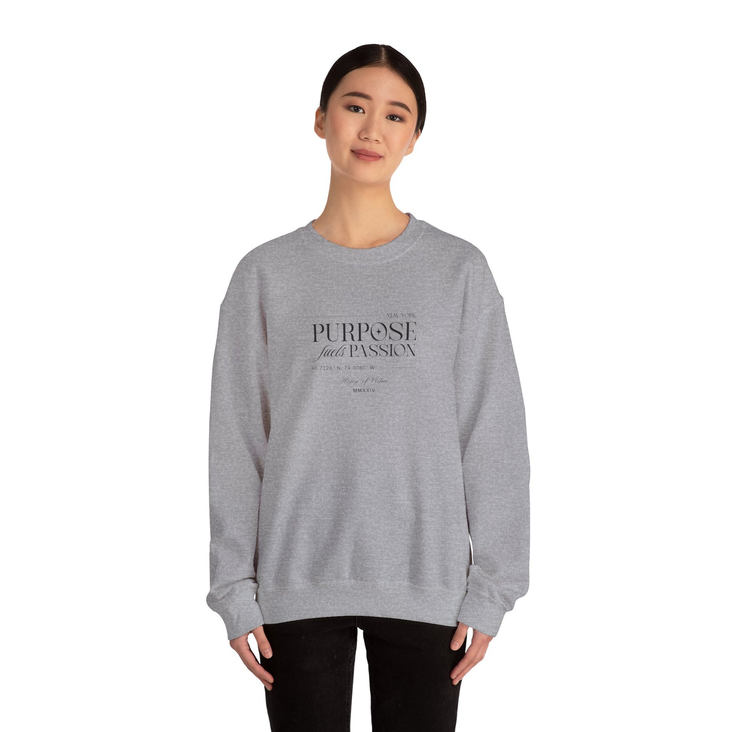 House of Virtue's "Purpose" Unisex Heavy Blend™ Crewneck Sweatshirt